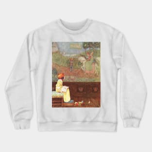 Faded Tapestry by Millicent Sowerby Crewneck Sweatshirt